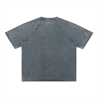 Unisex Mineral Wash Raw Edge T-Shirt