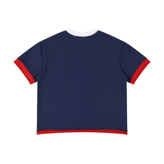 Unisex Boxy Color Block T-Shirt