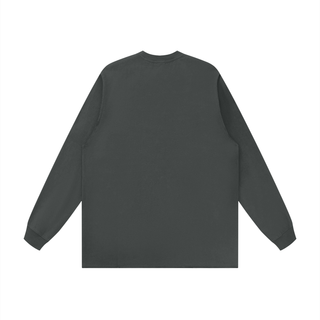 Unisex Raw Hem Long Sleeve T-Shirt