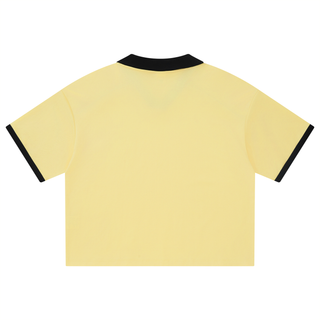 Unisex Collared Piping Boxy Soccer Jersey
