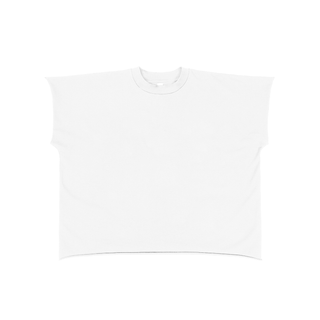 Raw Edge Boxy Non-Shrink T-Shirt
