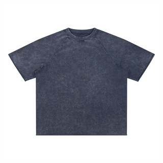 Unisex Mineral Wash Raw Edge T-Shirt