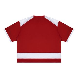 Unisex Raglan Sleeve Mesh Boxy T-Shirt