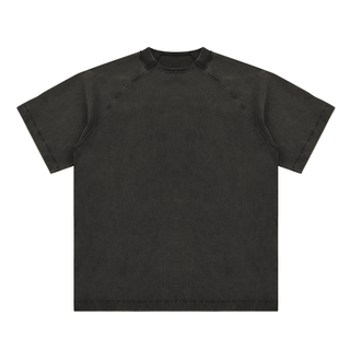 Vintage Washed Raglan Cotton T-Shirt