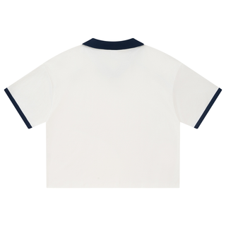 Unisex Collared Piping Boxy Soccer Jersey