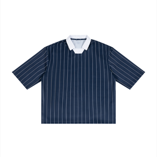 Unisex Pinstripe Collared Soccer Jersey