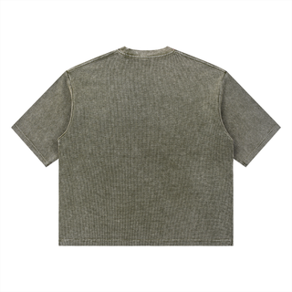 Unisex Mineral Wash Waffle Boxy T-Shirt