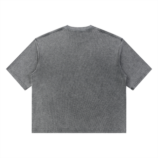 Unisex Mineral Wash Waffle Boxy T-Shirt
