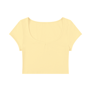 Women's Slim Cap Sleeve Crop T-Shirt