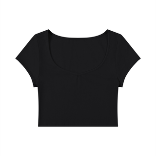 Women's Slim Cap Sleeve Crop T-Shirt