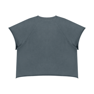 Unisex Vintage Wash Raw Edge T-Shirt