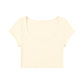 Women's Slim Cap Sleeve Crop T-Shirt