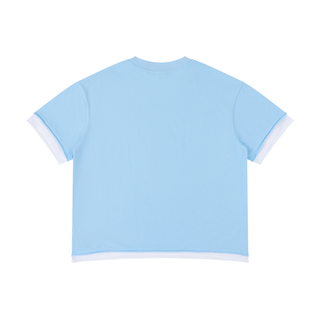 Unisex Boxy Color Block T-Shirt