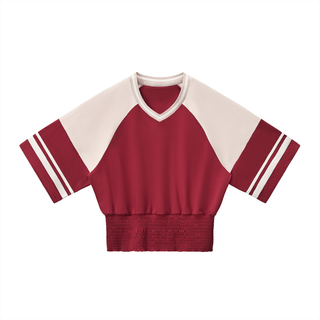 Women's Color Block Ruched T-Shirt