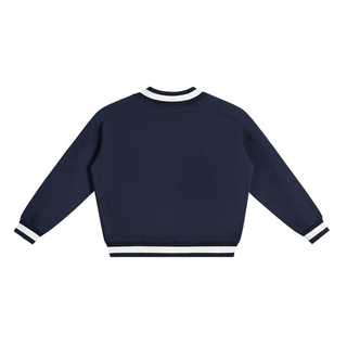 Contrast Collar Boxy Sweatshirt