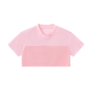 Women’s Cropped Paneled V-Neck Jersey