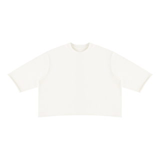 Unisex Mineral Wash Raw Hem Boxy T-Shirt