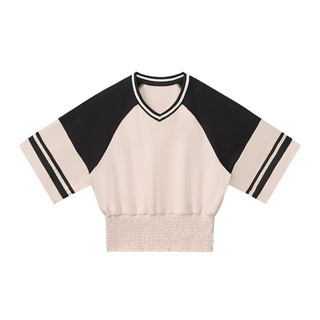 Women's Color Block Ruched T-Shirt