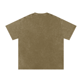 Snow Washed Oversized Cotton T-Shirt