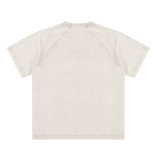 Vintage Washed Raglan Cotton T-Shirt