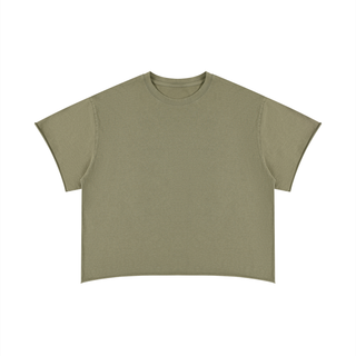 Unisex Boxy Raw Edge T-Shirt