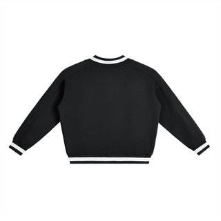 Contrast Collar Boxy Sweatshirt