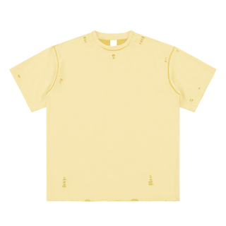 Hand-frayed Reversible T-shirt