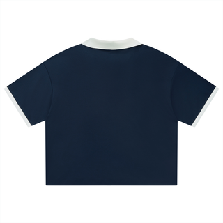 Unisex Collared Piping Boxy Soccer Jersey