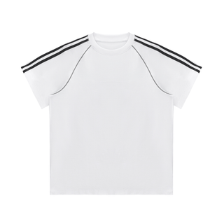 Striped Contrast Stitch T-Shirt