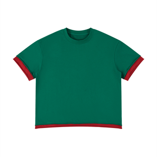 Unisex Boxy Color Block T-Shirt