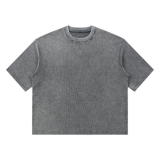 Unisex Mineral Wash Waffle Boxy T-Shirt