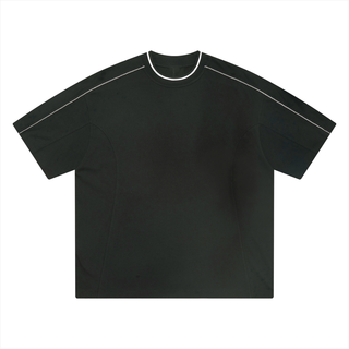 Unisex Oversized Contrast Tape T-Shirt