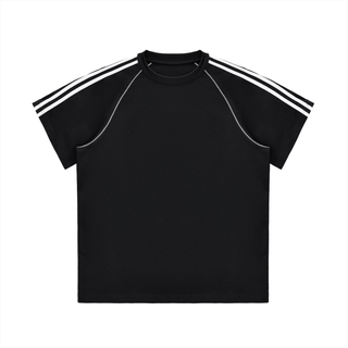 Striped Contrast Stitch T-Shirt