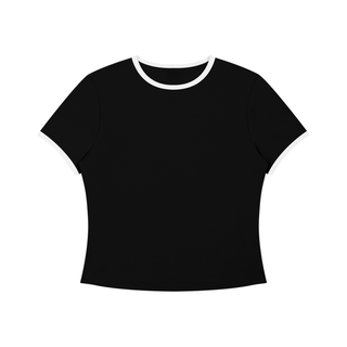 Women’s Color Block Crop T-Shirt