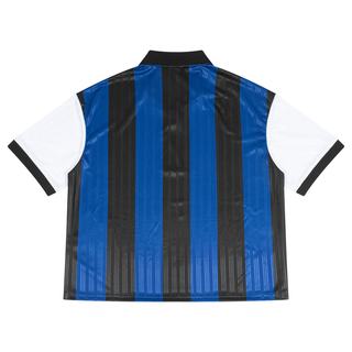 Unisex Boxy Striped Collared Soccer Jersey