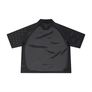 Unisex Striped Mesh Boxy Soccer Jersey