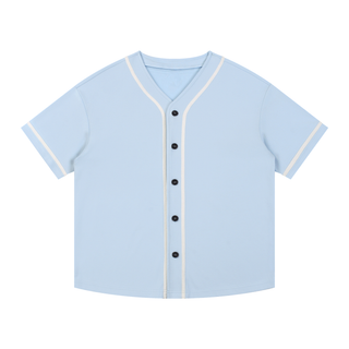 Contrast Piped Button-Up Jersey