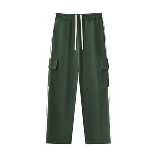 Side Stripe Straight-Leg Pant