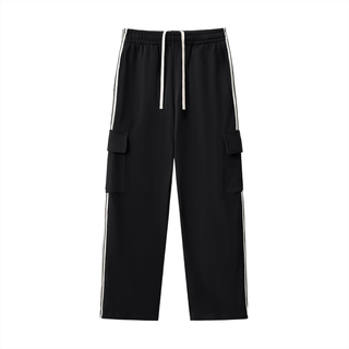 Side Stripe Straight-Leg Pant