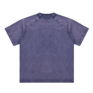 Vintage Washed Raglan Cotton T-Shirt