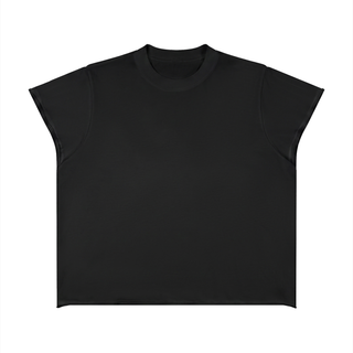 Unisex Boxy Raw Edge T-Shirt