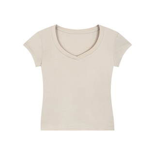 Essential V-Neck Bodycon T-Shirt