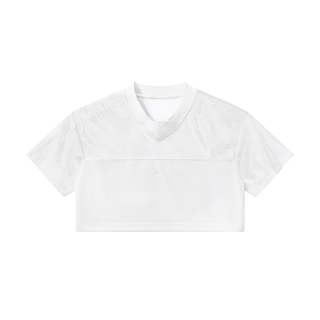 Women’s Cropped Paneled V-Neck Jersey