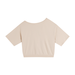 Asymmetric Shoulder Oversized Cotton T-Shirt