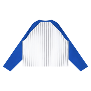 Unisex Striped Raglan Long Sleeve T-Shirt