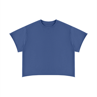 Unisex Boxy Raw Edge T-Shirt