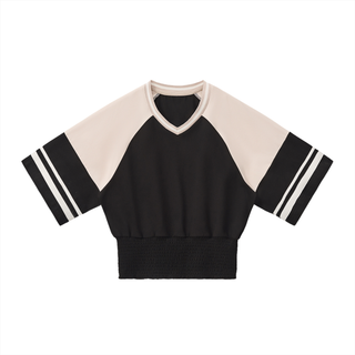 Women's Color Block Ruched T-Shirt