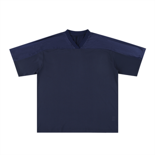 Oversized Mesh V-Neck Soccer Jersey
