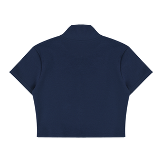Cropped Full-Zip Warmup Top