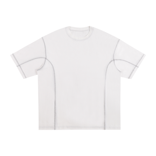 Streetwear Contrast-Stitched Cotton T-Shirt